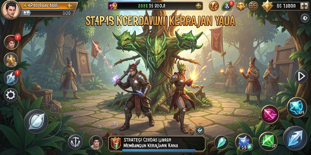 Gameplay mendebarkan di 4P4P, dukung kerajaan Anda berperang.