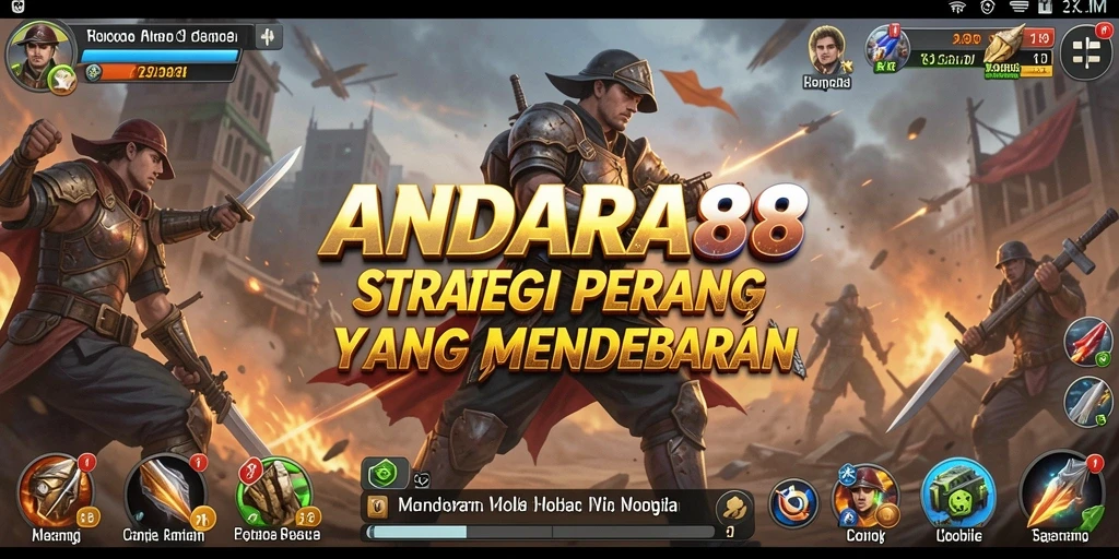 Screenshot gameplay ANDARA88 menampilkan strategi pertempuran yang mendebarkan.