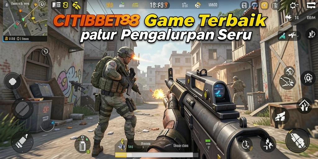 Tampilan gameplay mendebarkan dari CITIBET88 dengan aksi tembak-menembak yang intens.