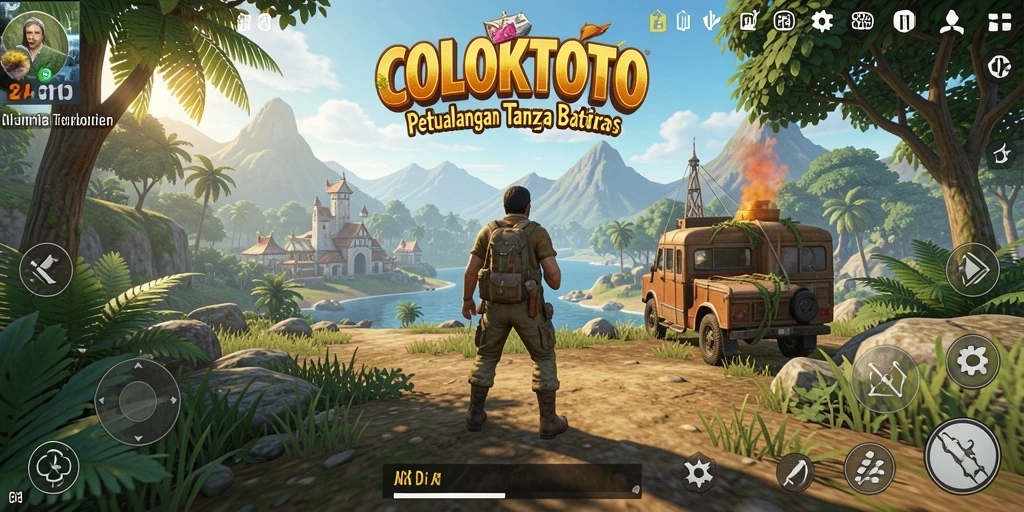 Tampilan menarik dari gameplay COLOKTOTO di dunia terbuka.