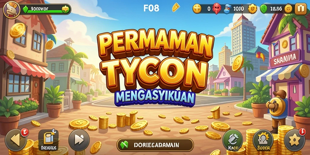 Tangkapan layar menunjukkan gameplay seru dari F08 Tycoon.