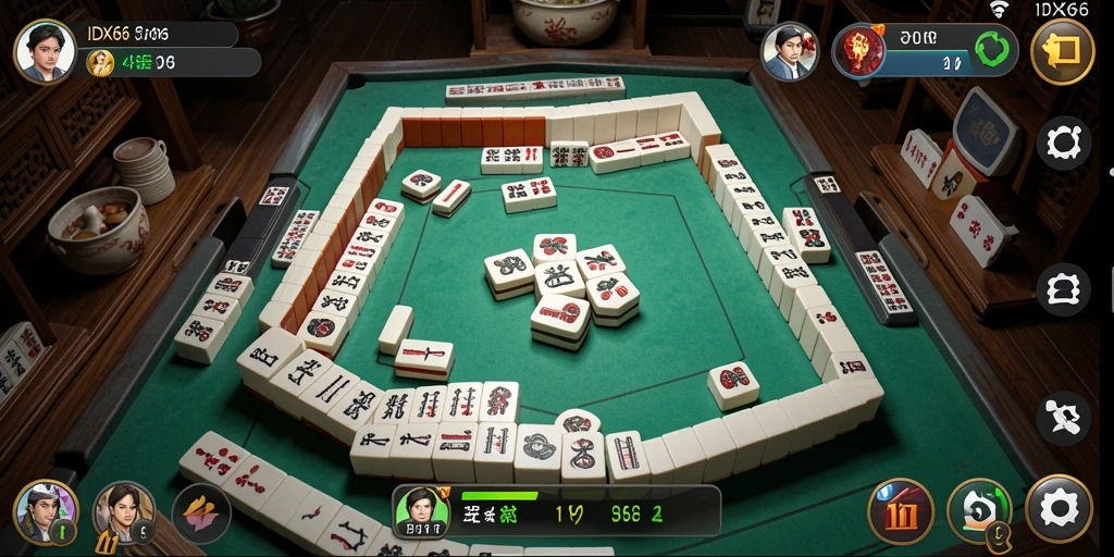Gameplay seru Mahjong IDX66 yang menantang dan penuh warna.