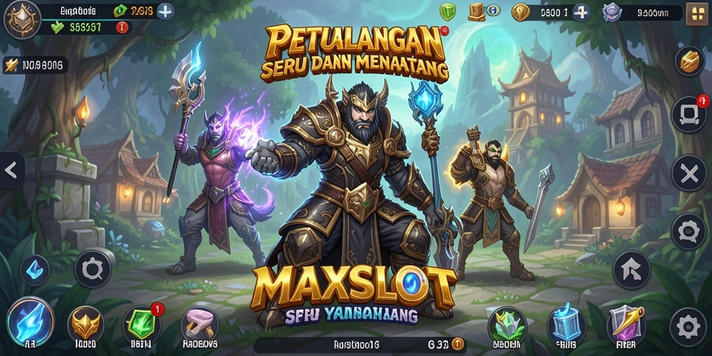 Gameplay seru MAXSLOT dengan karakter yang beraneka ragam.