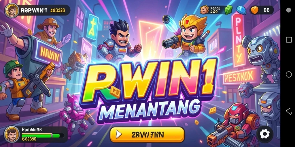 Screenshot gameplay RPWIN1 menampilkan aksi seru permainan arcade.