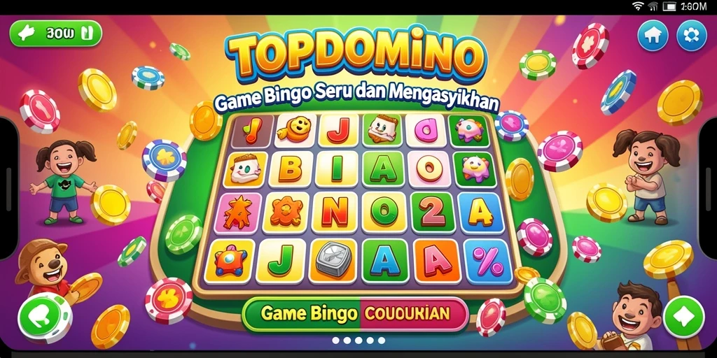 Tampilkan gameplay seru dan penuh warna dari Bingo di TOPDOMINO.
