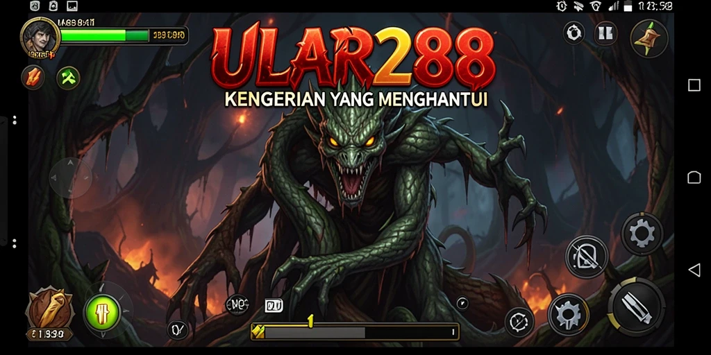 Tangkapan layar menampilkan momen mencekam dari gameplay ULAR288.